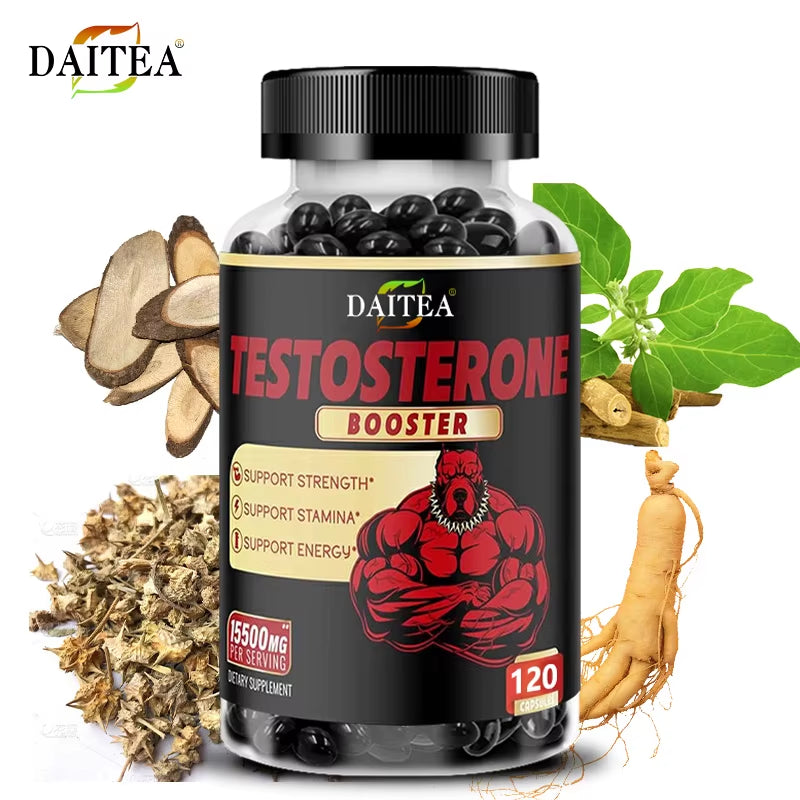 Natural Energy Supplement for Men - Boost Strength, Energy - Endurance Test Supplement, Muscle Growth