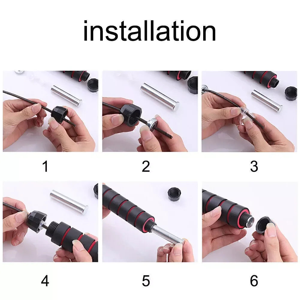 2.8/3M Ropes to Jump Crossfit Portable Fitness Equipment Aerobics Fast Steel Wire Jump Rope Boxing Yoga for Woman Man Weightloss