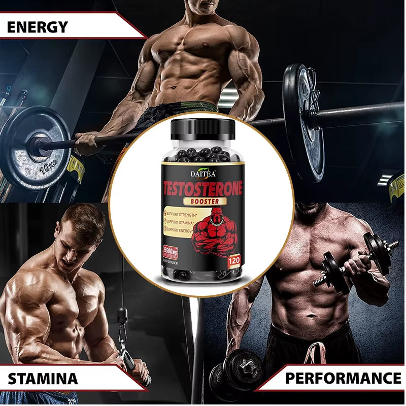 Natural Energy Supplement for Men - Boost Strength, Energy - Endurance Test Supplement, Muscle Growth