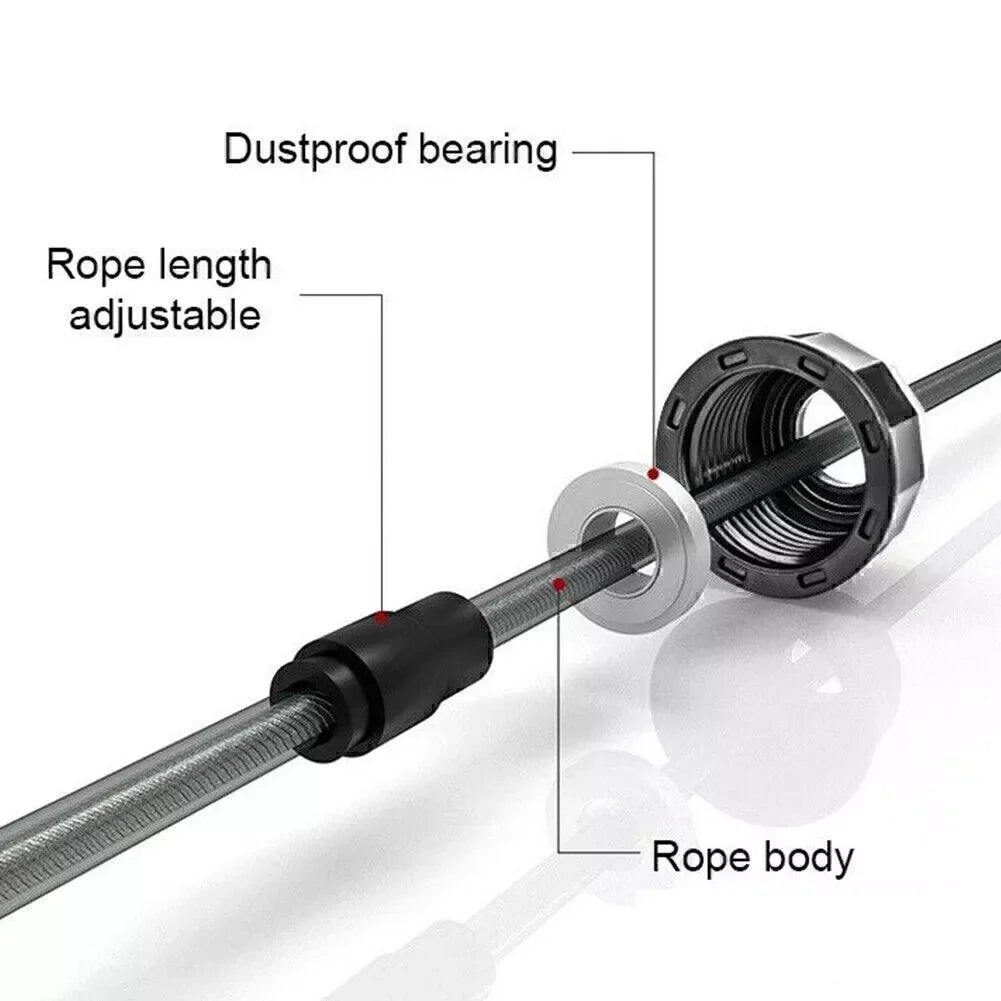 2.8/3M Ropes to Jump Crossfit Portable Fitness Equipment Aerobics Fast Steel Wire Jump Rope Boxing Yoga for Woman Man Weightloss