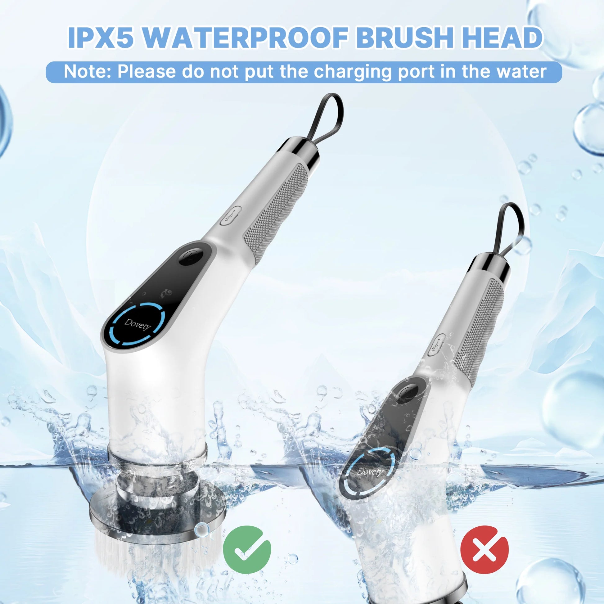 All-In-One Electric Spin Scrubber – 9-In-1 Cordless Power Scrubber with 8 Brush Heads & Extendable Handle