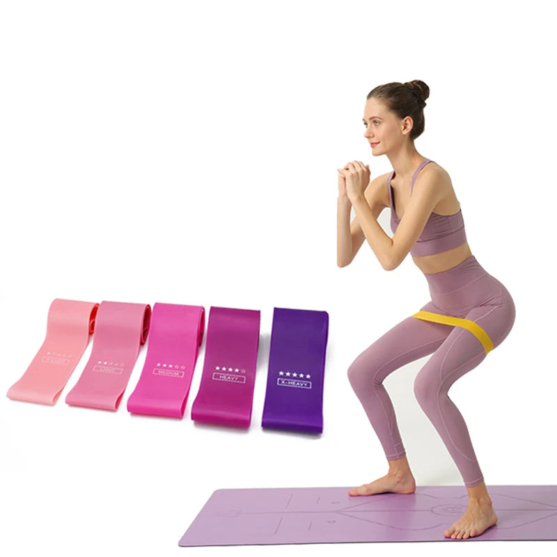 Elastic Band Resistance Band Exercise Gym Strength Training Fitness Chewing Gum Pilates Exercise Crossfit Training Equipment