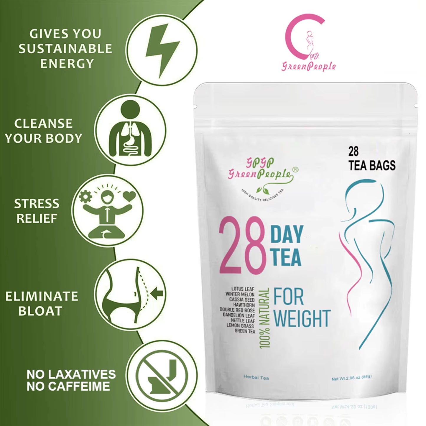 28 Day Skinny Weight Loss Supplement Support Fat Burning, Belly Fat, Ketogenic Diet, Natural Herbal