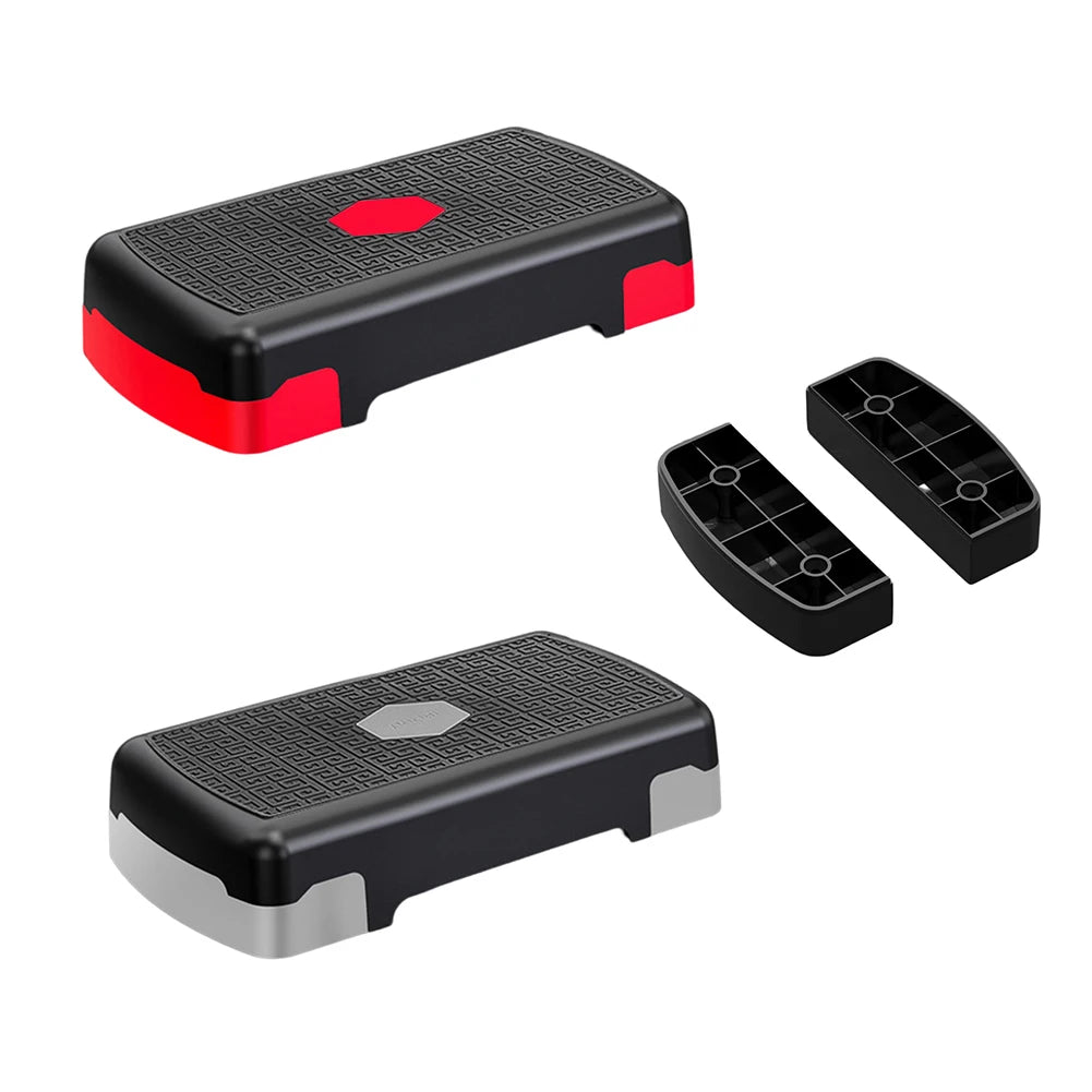 Aerobic Fitness Stepper Adjustable Gym Exercise Foot Pedal Non-Slip Stable 200KG Load-Bearing Portable Fitness Equipment