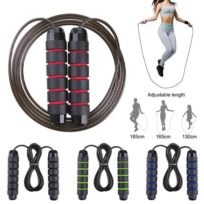 2.8/3M Ropes to Jump Crossfit Portable Fitness Equipment Aerobics Fast Steel Wire Jump Rope Boxing Yoga for Woman Man Weightloss