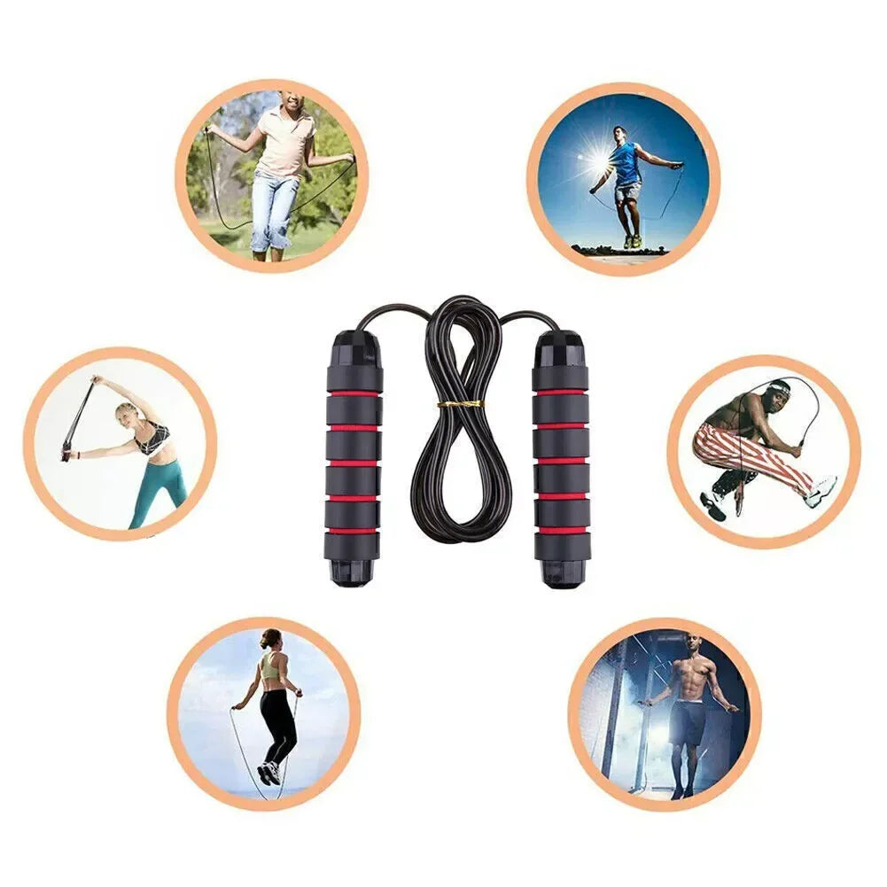 2.8/3M Ropes to Jump Crossfit Portable Fitness Equipment Aerobics Fast Steel Wire Jump Rope Boxing Yoga for Woman Man Weightloss